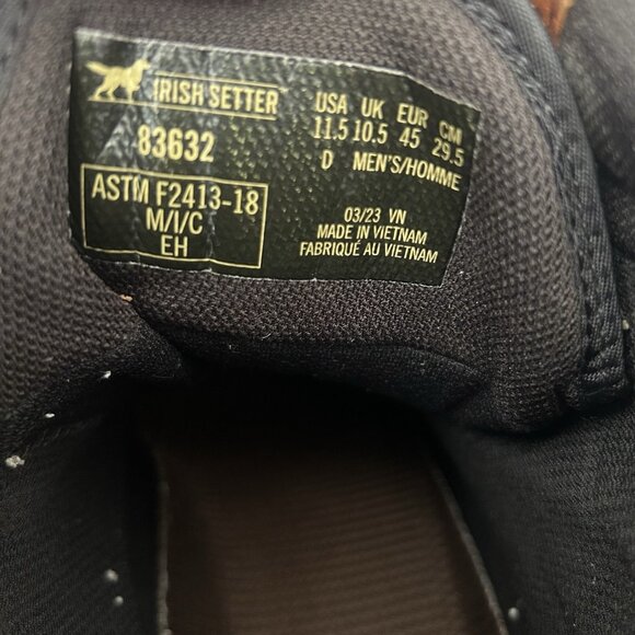 Irish Setter By Red Wing 83632 Waterproof Safety Toe Work Boots Mens 11.5 D - Picture 5 of 12